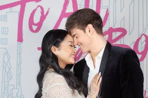Lana Condor and boyfriend Anthony De La Torre embrace in an image promoting To All the Boys Always and Forever
