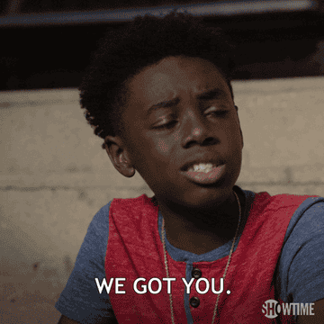 the adorable little kid Kevin from the TV Series, &quot;The Chi&quot; saying &quot;we got you&quot;