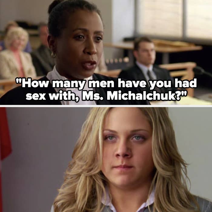 lawyer asks Paige how many men she's had sex with on "Degrassi"