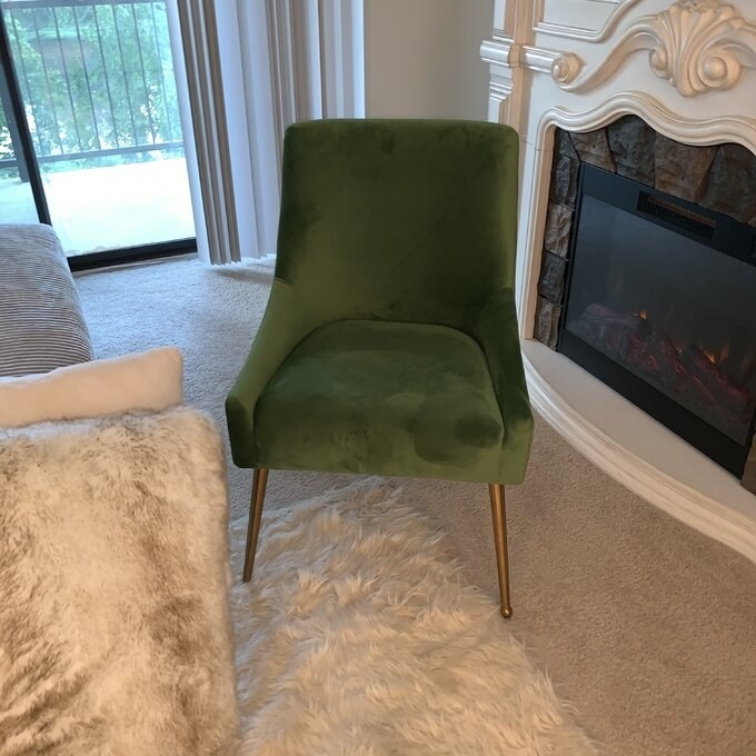 Review photo of the green side chair