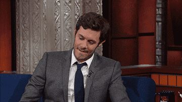 Adam Brody puts his hands up and says, &quot;What are you gonna do?&quot; on The Late Show with Stephen Colbert