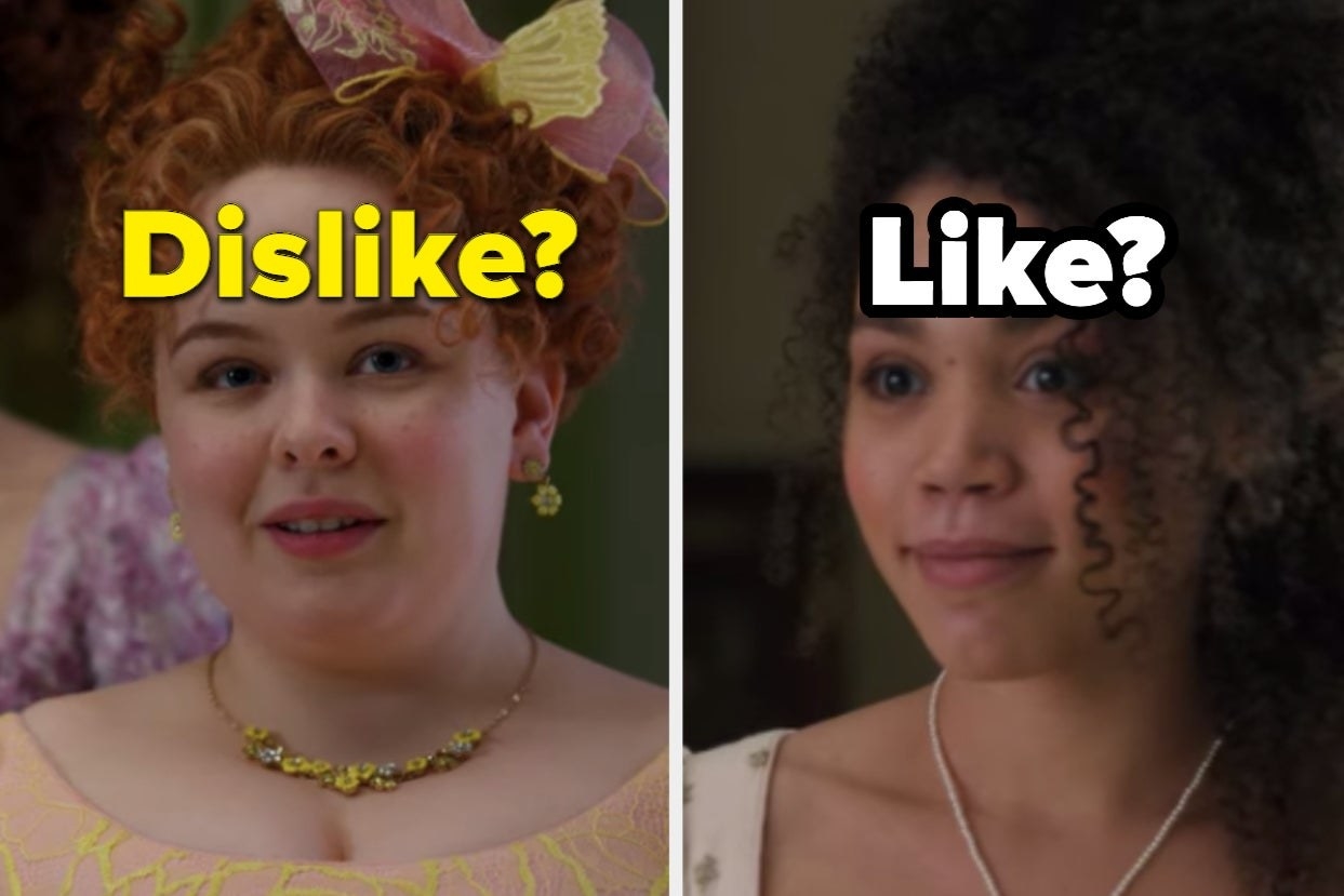 Penelope is labeled, &quot;Dislike?&quot; on the left with Marina on the right labeled, &quot;Like?&quot; 