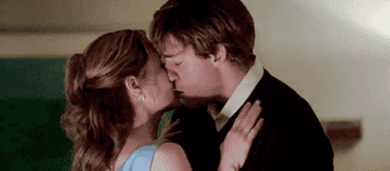 Jim and Pam share their first kiss