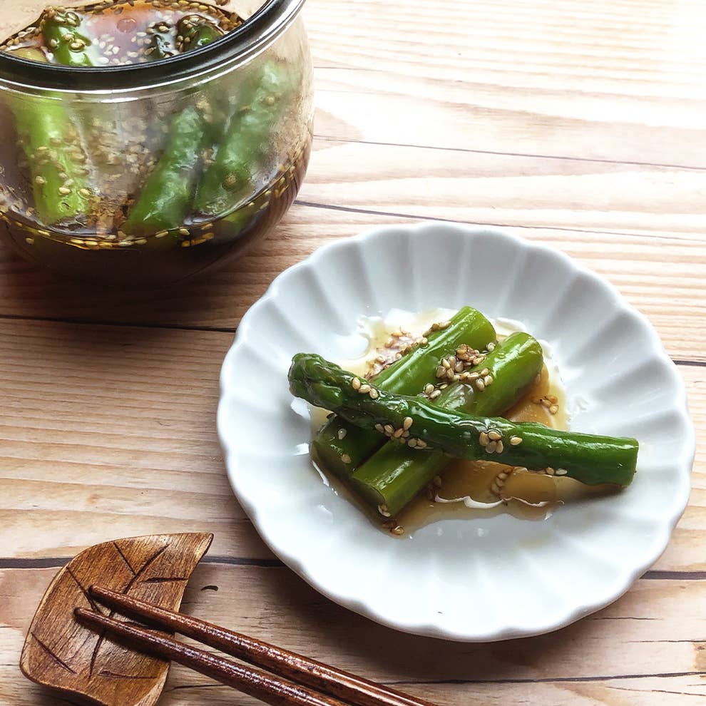 漬けるだけで最高のご飯のお供 めんつゆアスパラ 漬けるだけで最高のご飯のお供 めんつゆアスパラ