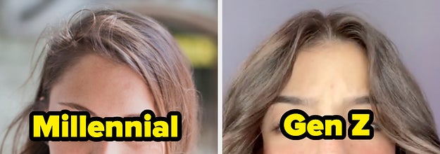a girl with a side part with the text