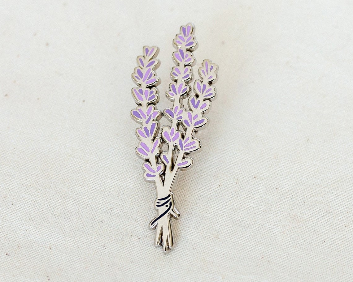 The Lavender Enamel Pin