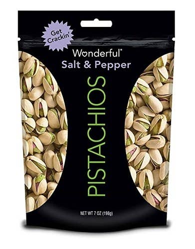 Pistachios are chock-full of unsaturated fats and fiber, for a trio of nutrients to help keep you fuller for longer.