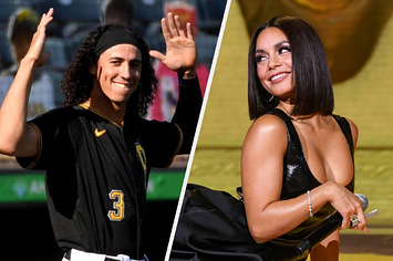 Vanessa Hudgens cheers boyfriend Cole Tucker at Pirates game