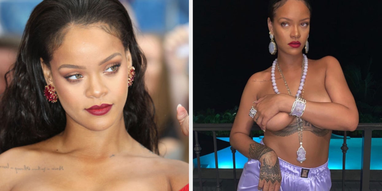 Rihanna Nude Porn - Rihanna Topless Instagram Photo Backlash