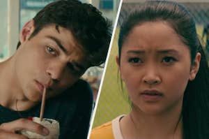 Peter Kavinsky and Lara Jean in To All The Boys I've Loved Before