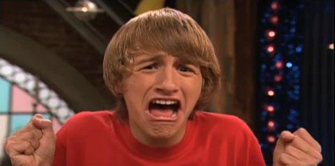 Lucas plays Fred, who screams, during an &quot;iCarly&quot; web show