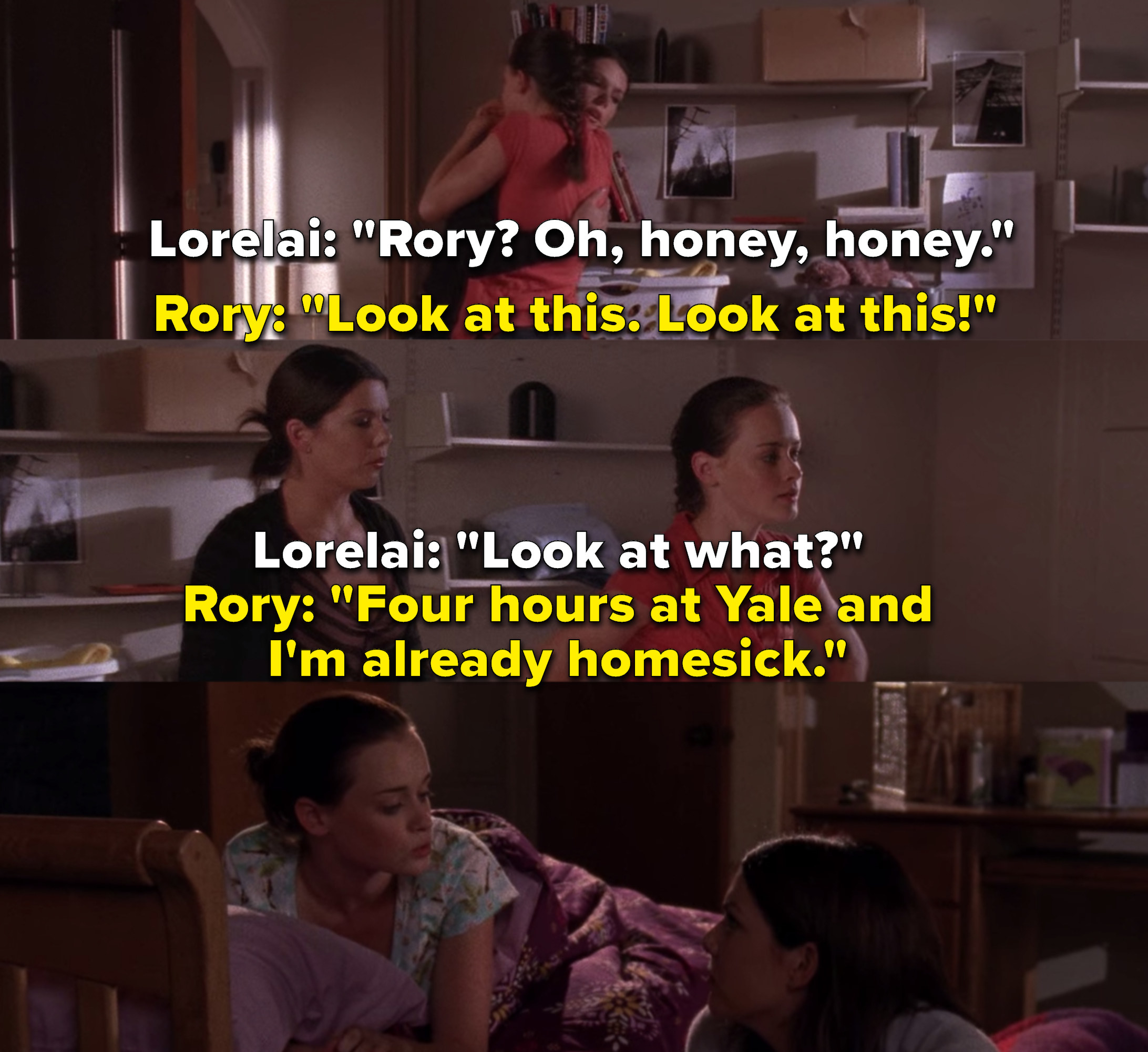 Lauren Graham as Lorelai Gilmore and Alexis Bledel as Rory Gilmore in the show &quot;Gilmore Girls.&quot;