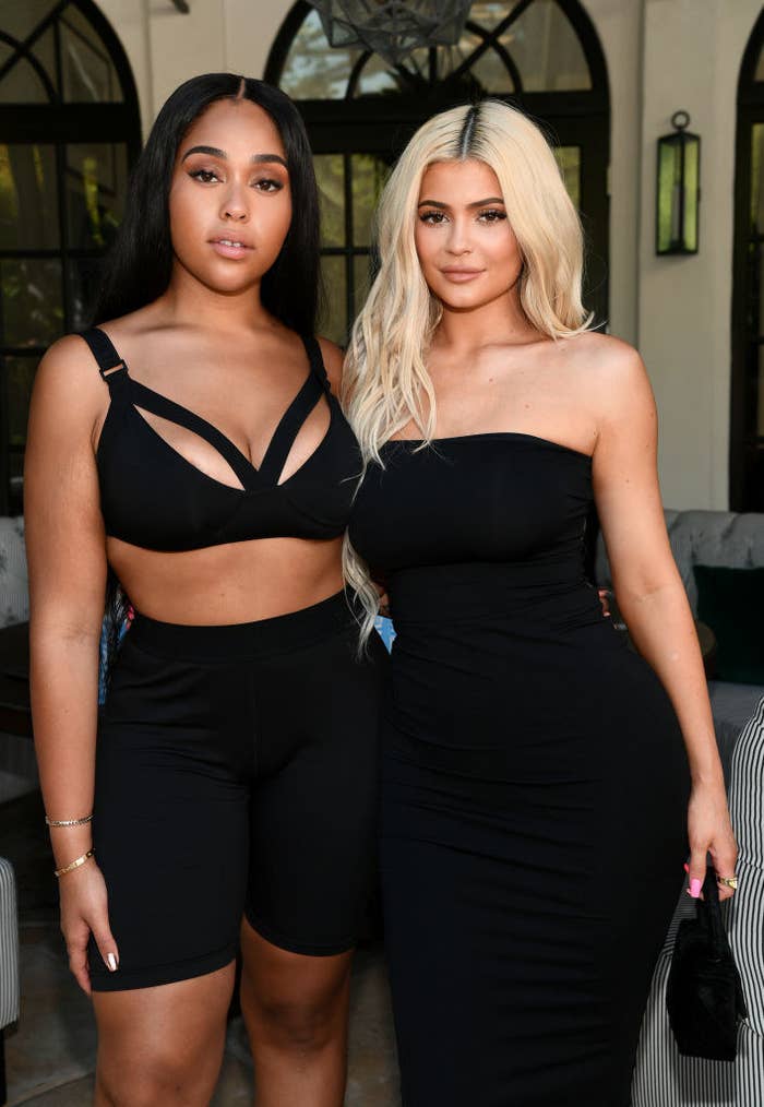 Jordyn and Kylie posing together during happier times