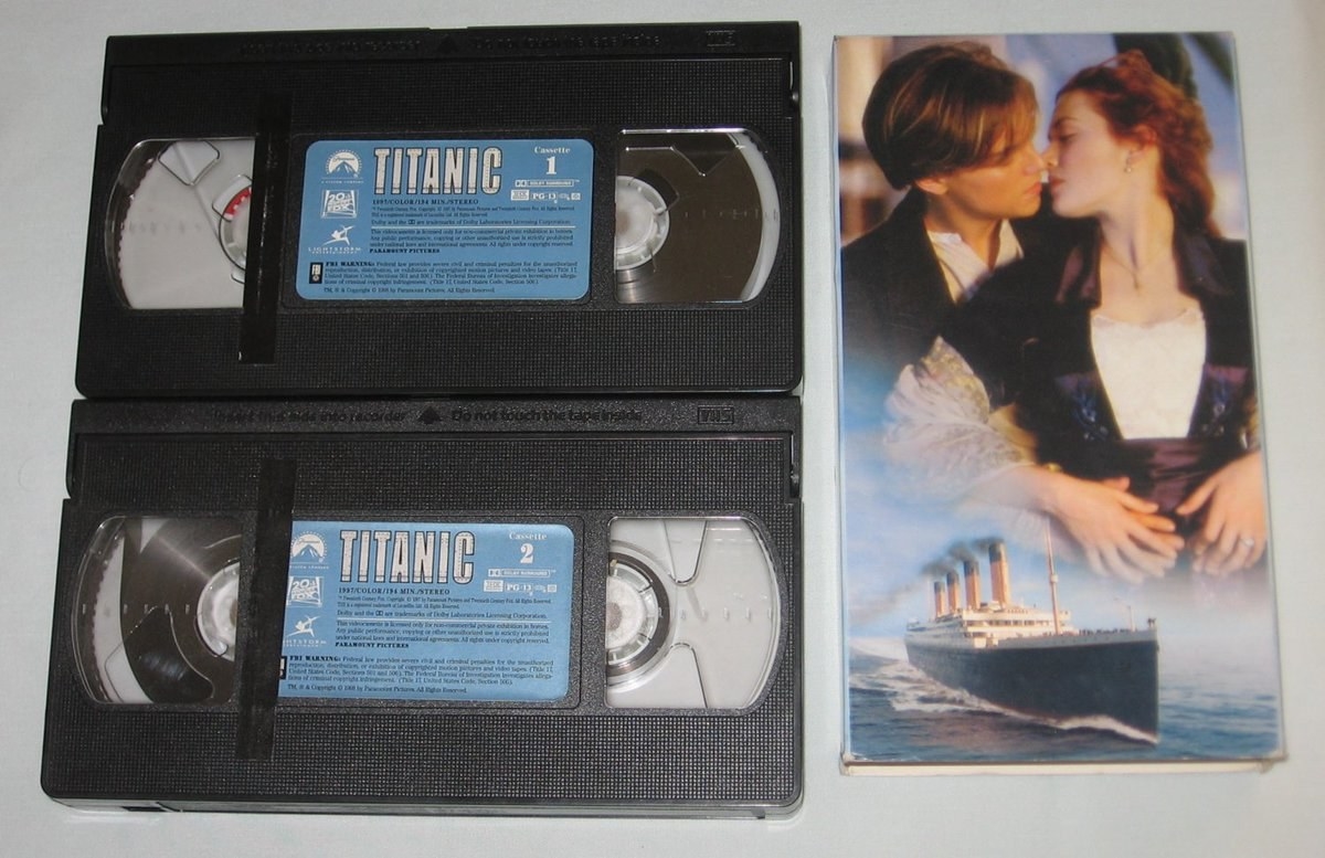 The double VHS tapes for Titanic