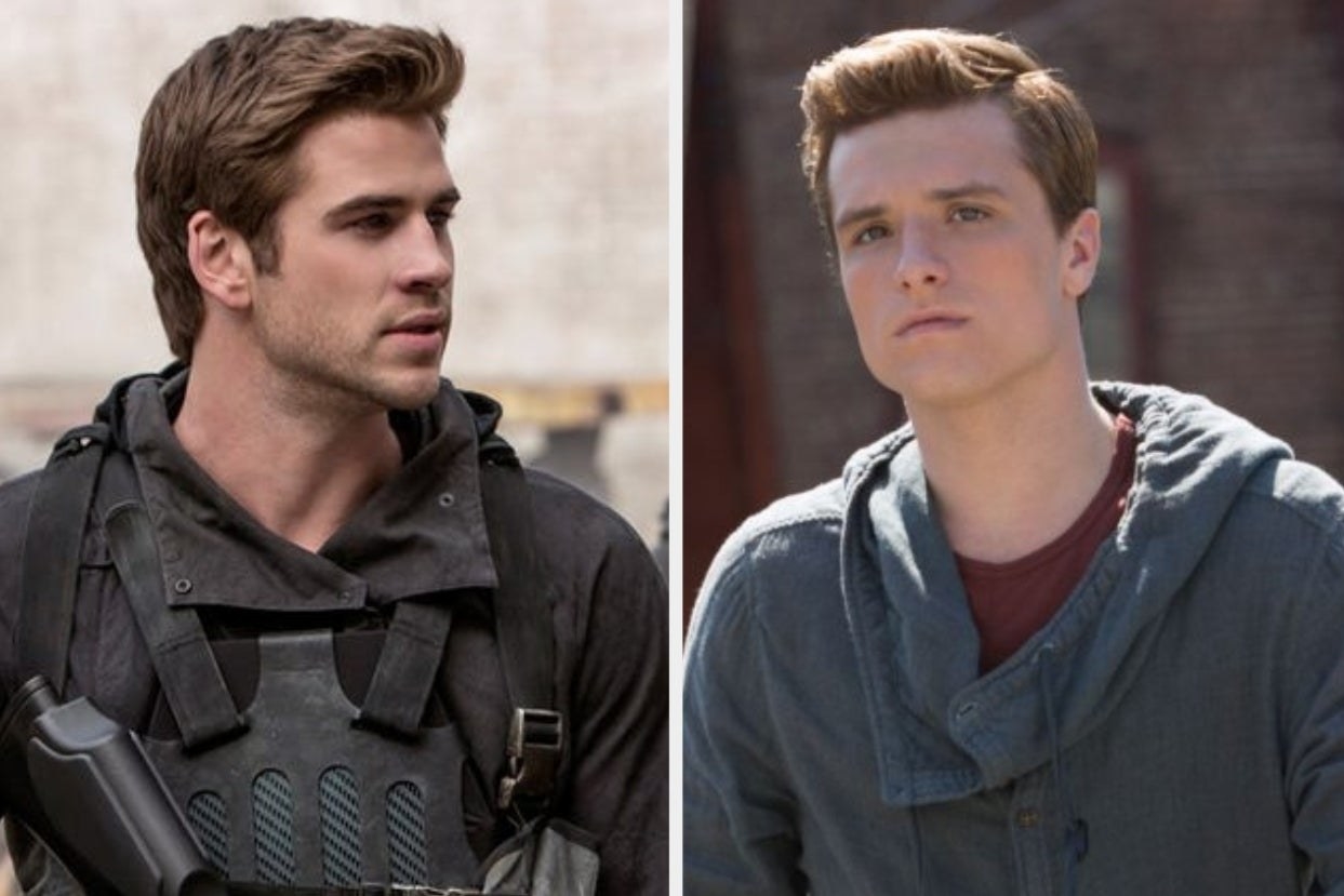 Gale and Peeta from "Hunger Games"
