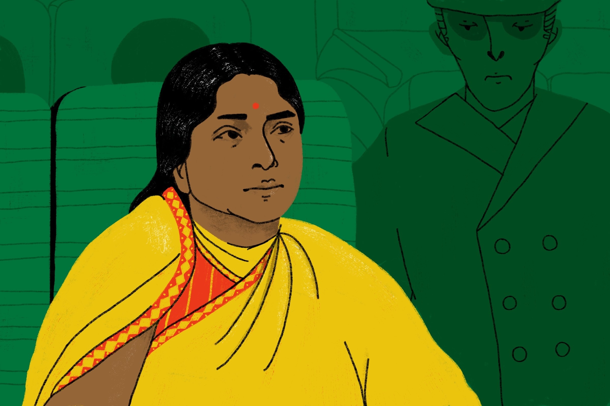 illustration of kamaladevi chattopadhyay