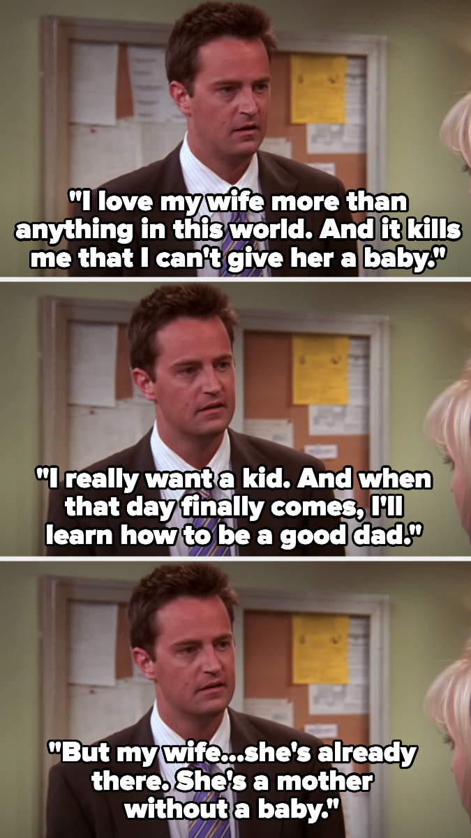 &quot;I love my wife more than anything in this world. And it kills me that I can&#x27;t give her a baby. I really want a kid. And when that day finally comes, I&#x27;ll learn how to be a good dad. But my wife, she&#x27;s already there. She&#x27;s a mother without a baby&quot;