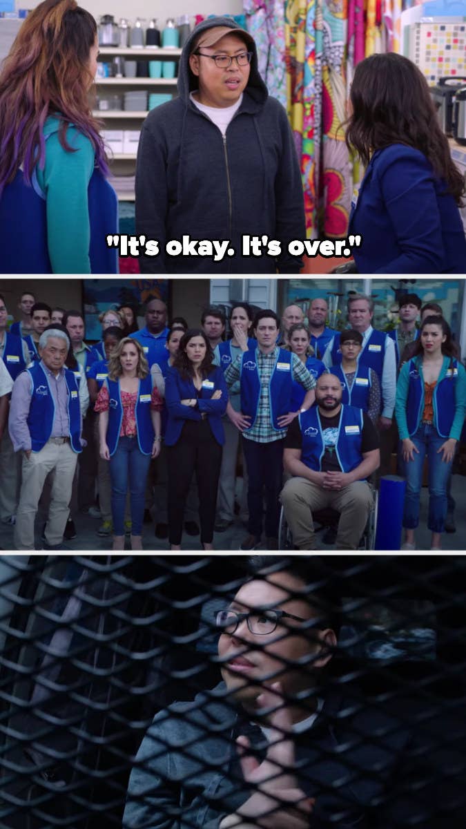 Sad scene in Superstore scenes