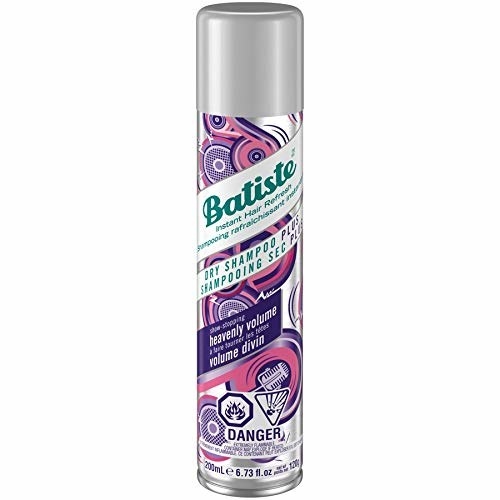 A dry shampoo bottle 