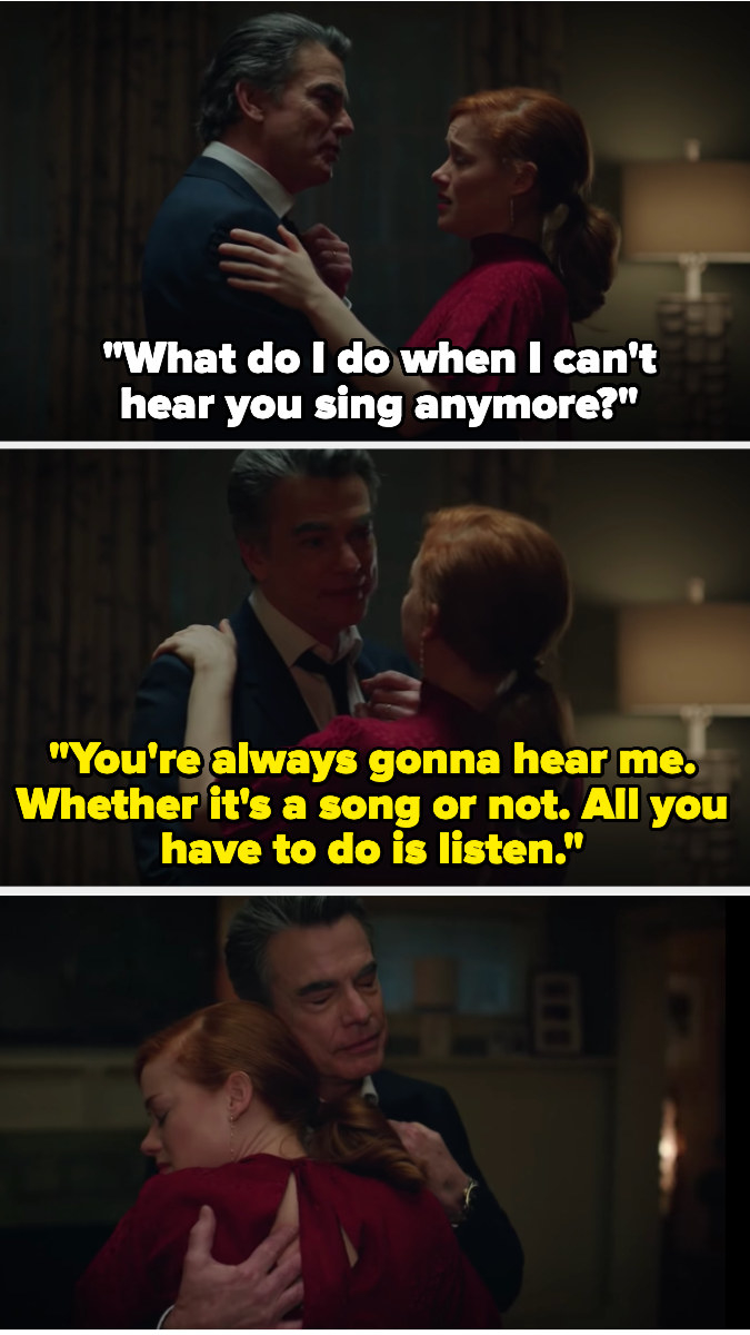 Zoey asks what to do when she can&#x27;t hear her dad sing anymore, and he says she&#x27;ll always hear him if she listens