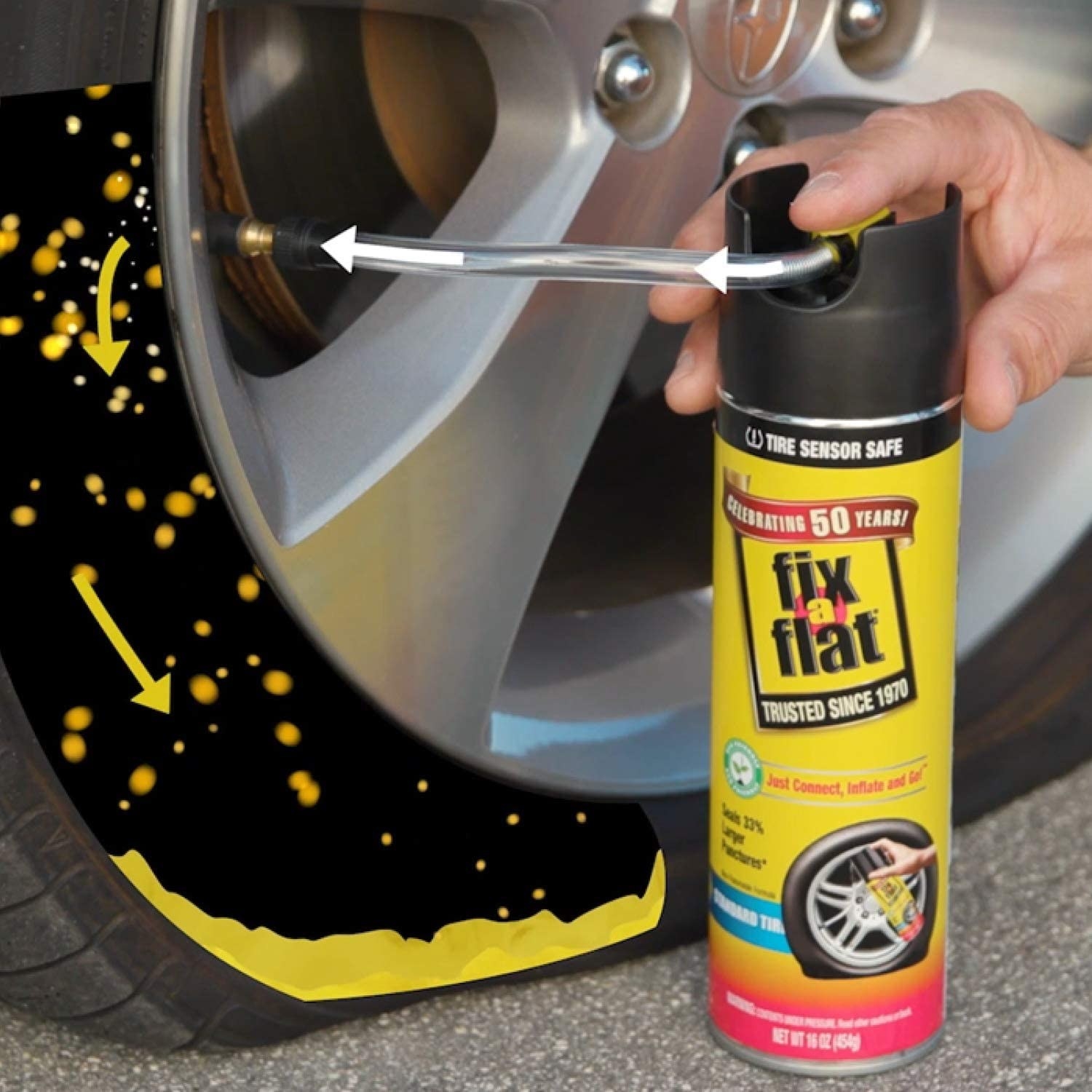 the flat tire inflator 