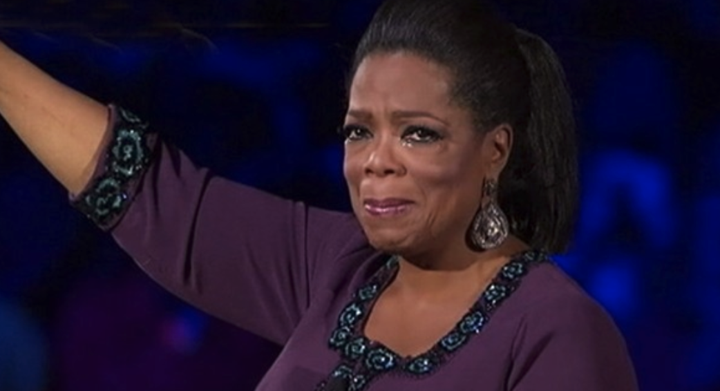 Oprah looking shocked