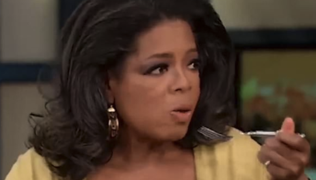 Oprah looking shocked