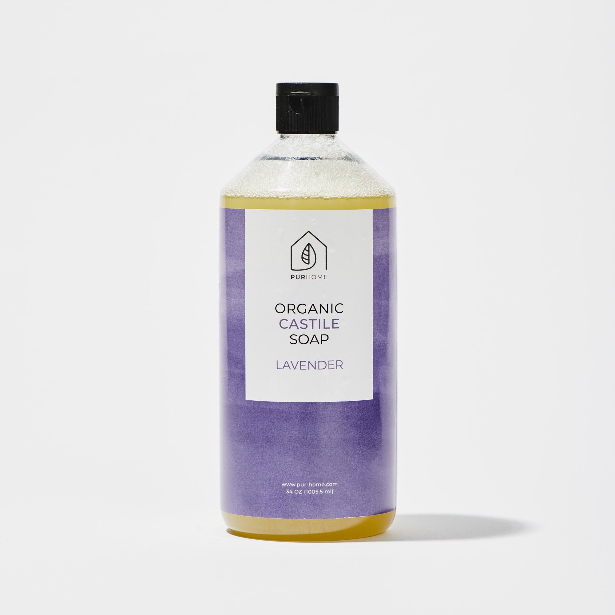 the 34-ounce bottle of organic lavender soap