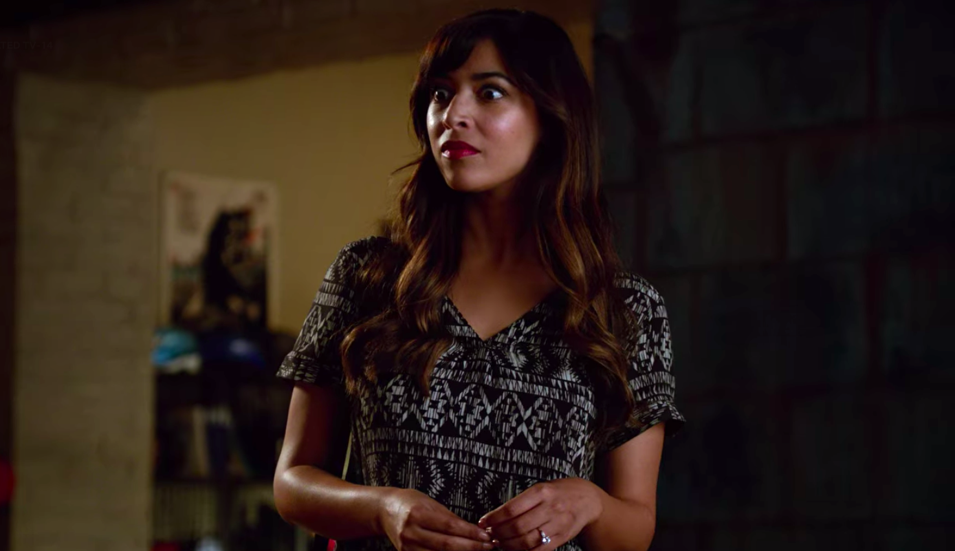 Cece from "New Girl" looking angry