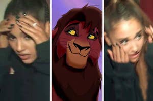 Ariana Grande being embarrassed about being attracted to Kovu from Lion King 2