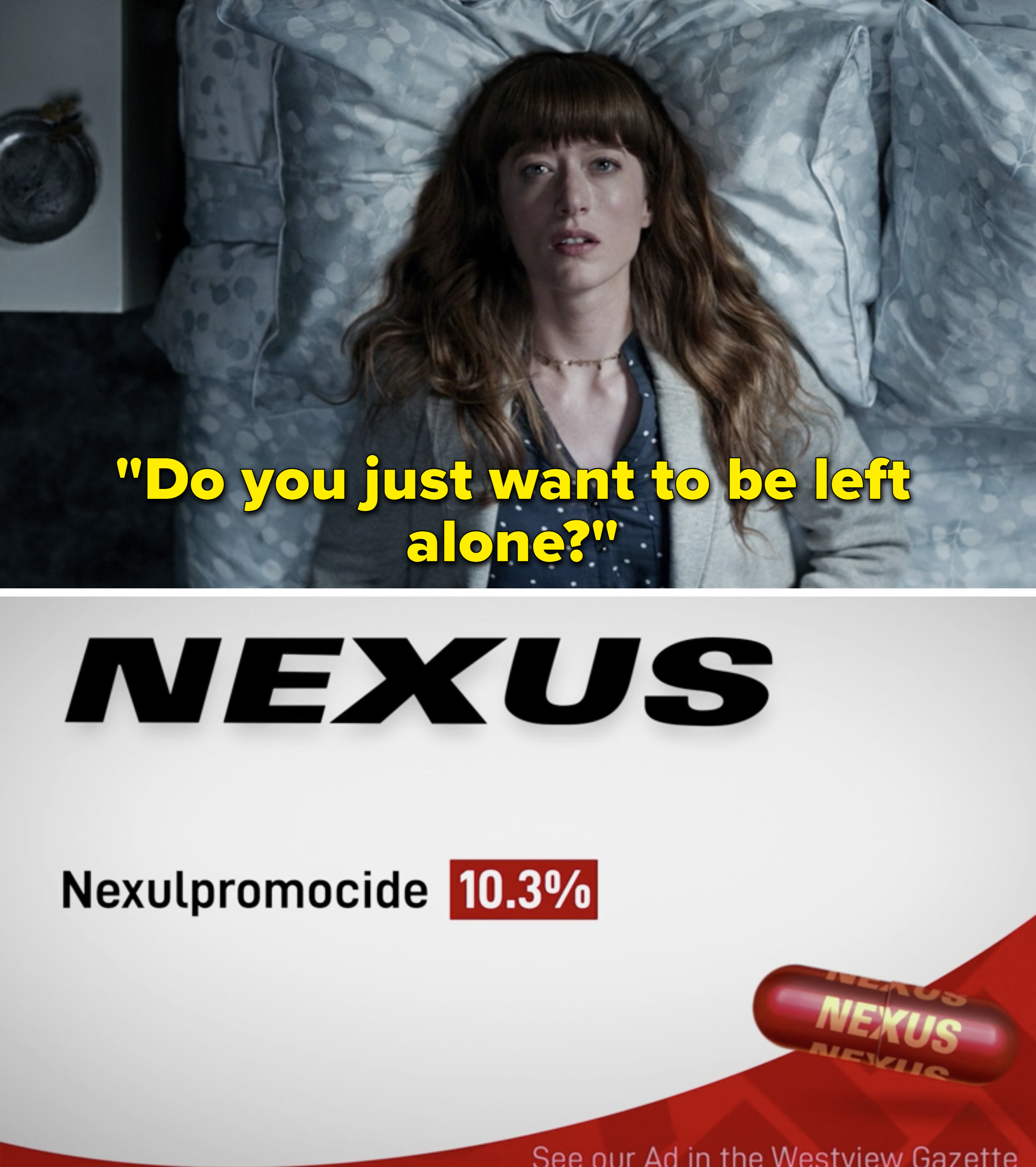 The Nexus ad saying, &quot;Do you just want to be left alone?&quot;