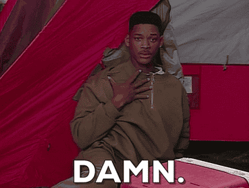 Will Smith says, &quot;Damn,&quot; on Fresh Prince of Bel-Air