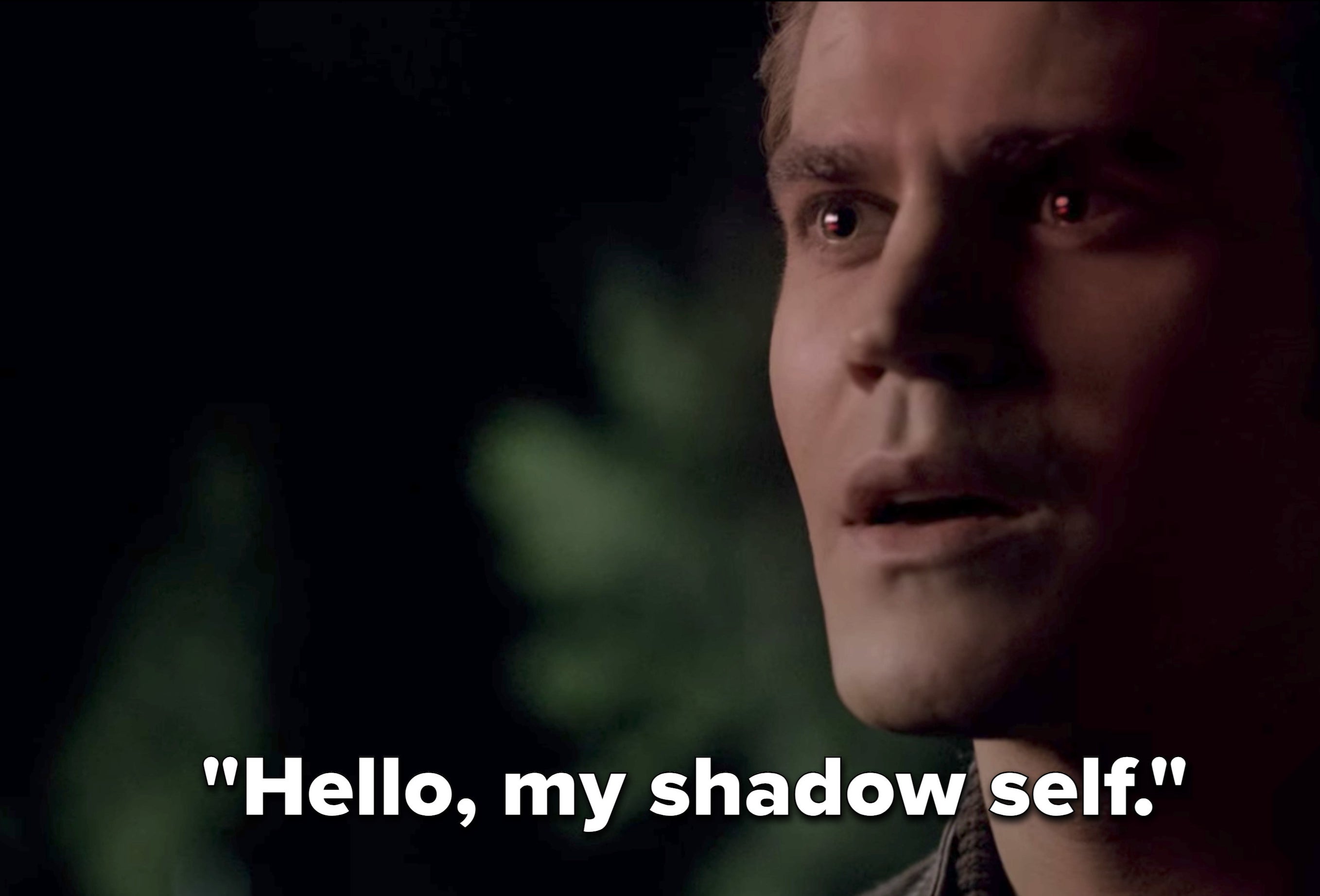 Silas saying, &quot;Hello, my shadow self&quot; on The Vampire Diaries