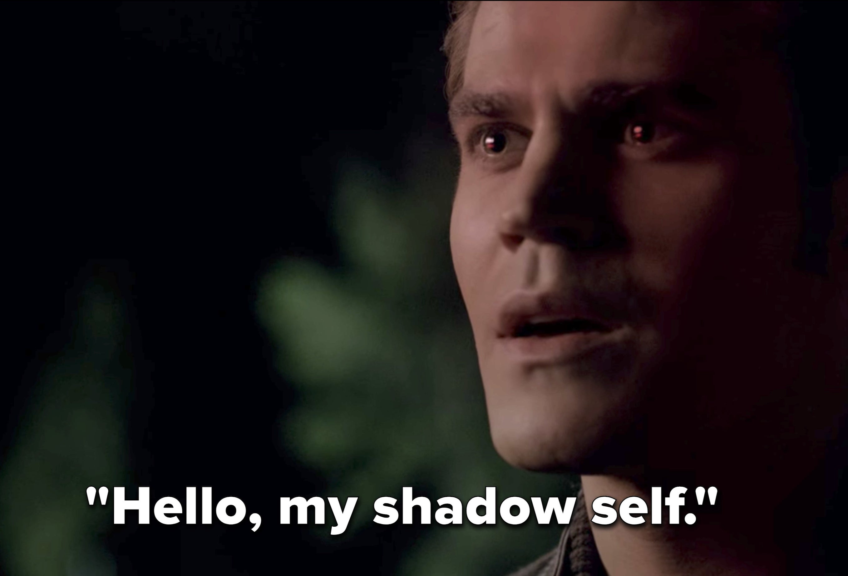 Silas saying, &quot;Hello, my shadow self&quot; on The Vampire Diaries