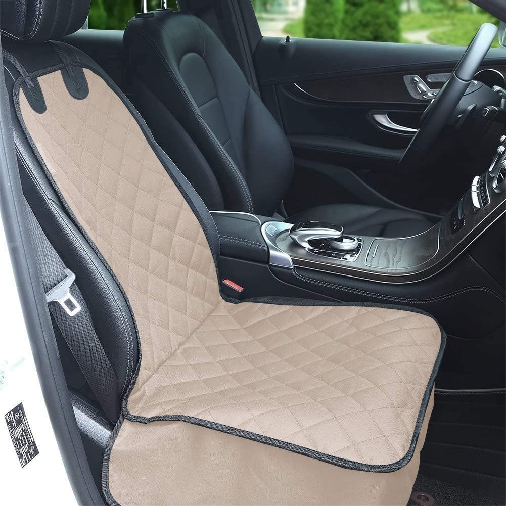 the car seat cover in khaki