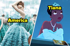 America from The Selection and Tiana from The Princess and the Frog