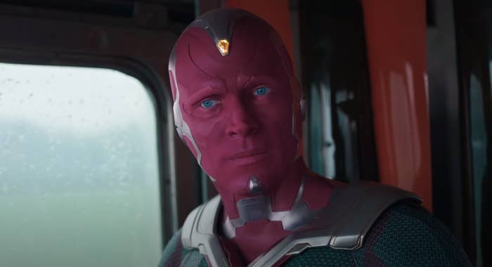 Vision stares off thoughtfully