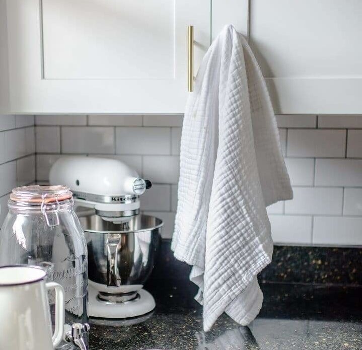 The everything towel being used in a kitchen
