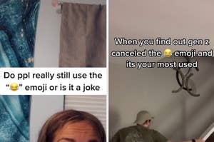 TikToks making fun of the laugh-crying emoji