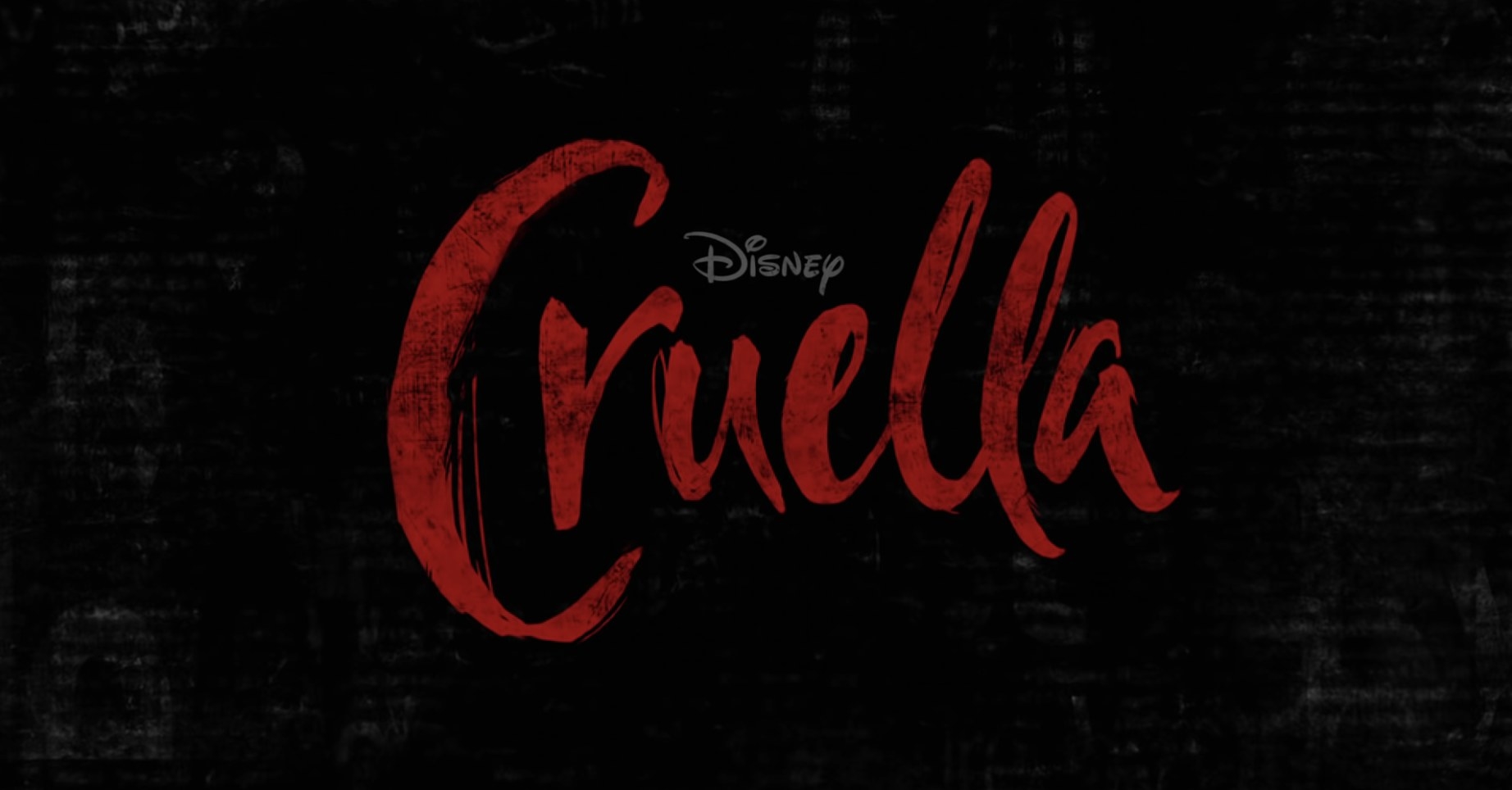 Cruella logo in the first official trailer