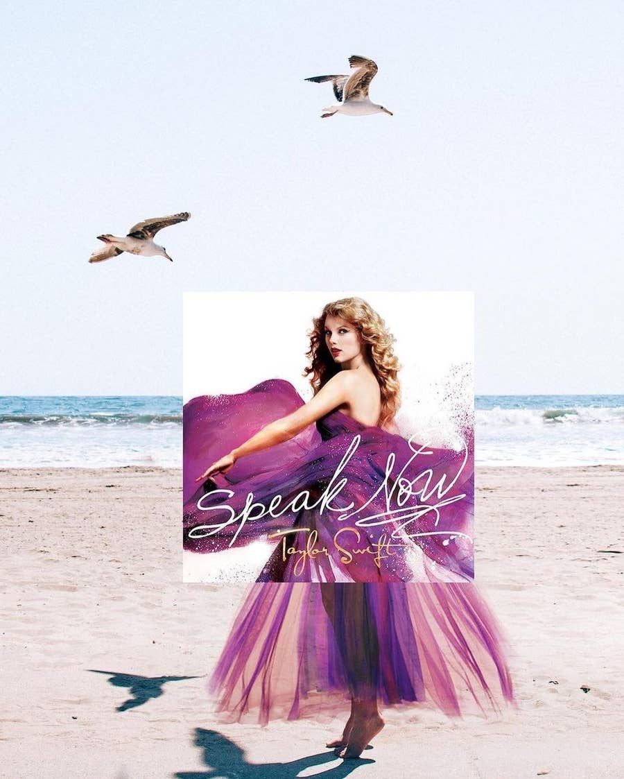taylor swift purple dress album cover Speak Now