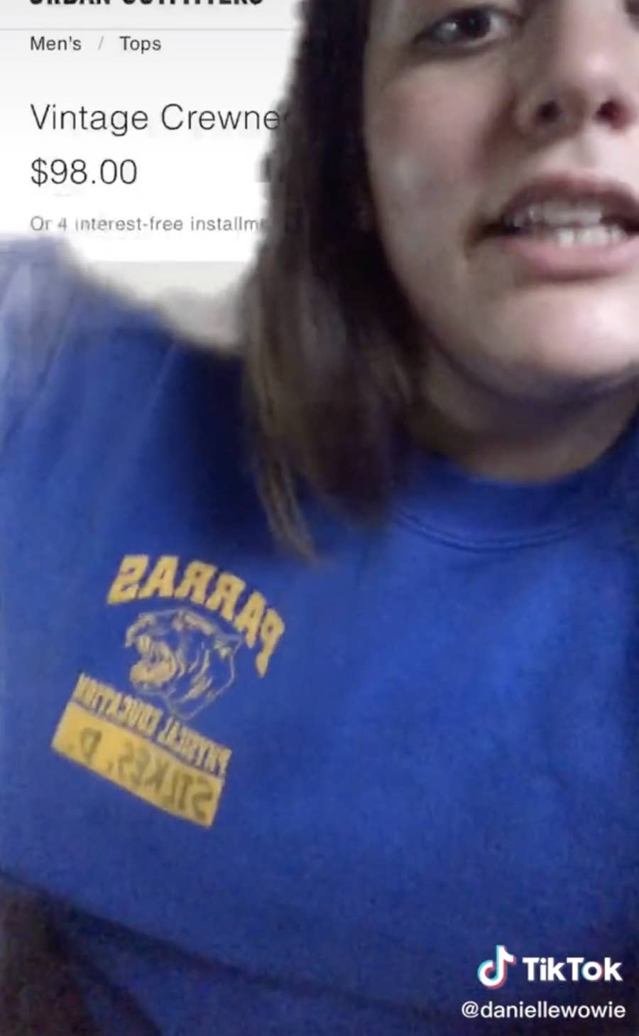 Urban Outfitters Listed A Woman s P.E. Sweatshirt For 98