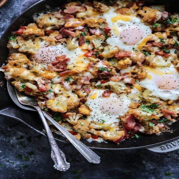 Cauliflower and egg hash.