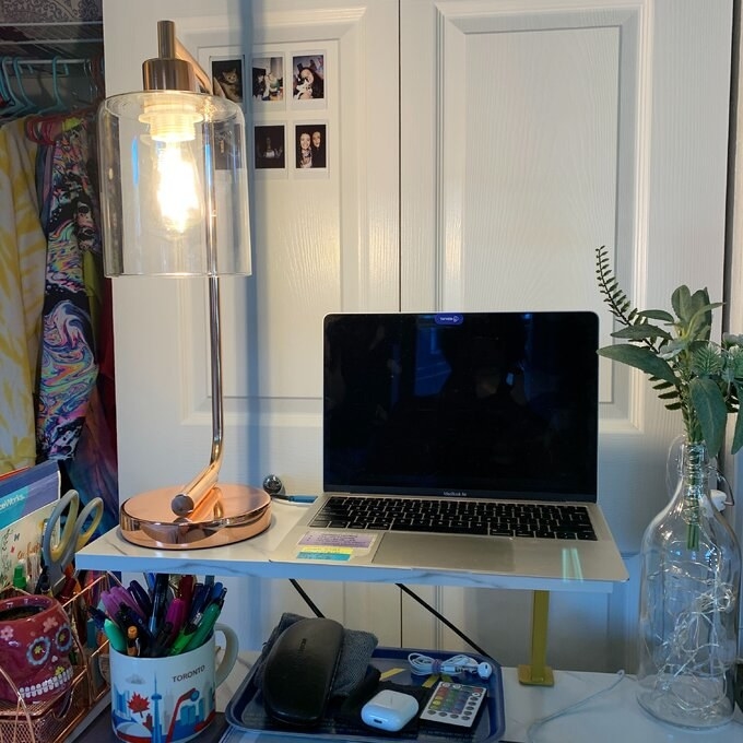 Review photo of the rose gold desk lamp