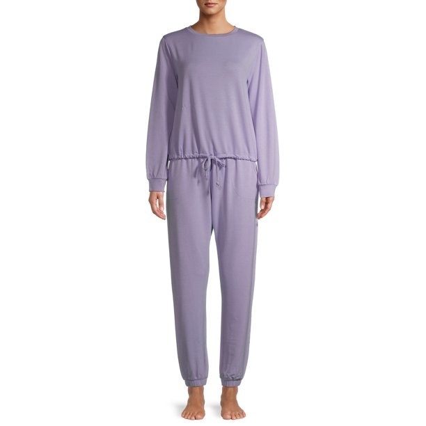 the pajamas in lavendar