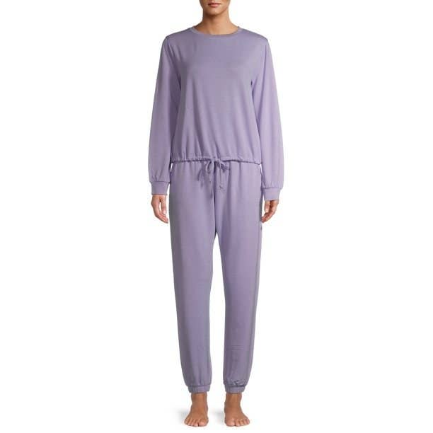 the pajamas in lavendar