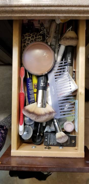 Reviewer photo or a disorganized drawer