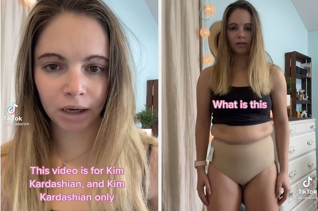 A TikToker Posted An Absolutely Brutal Review Of Kim Kardashian's Shapewear Line, And It's Going Viral