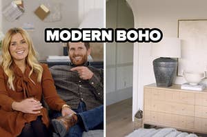 modern boho label over dream home makeover screencaps