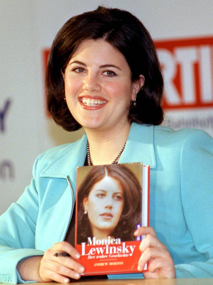 Monica Lewinsky holding her book